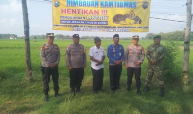 Koramil Dan Polsek Kompak Imbau Warga Stop Pasang Perangkap Tikus Beraliran Listrik   